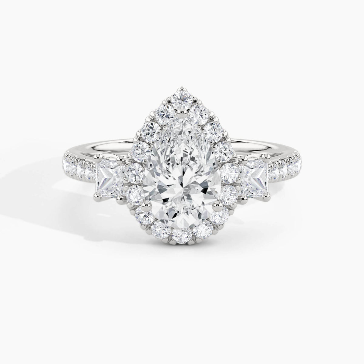 950 Platinum, Pear, down view