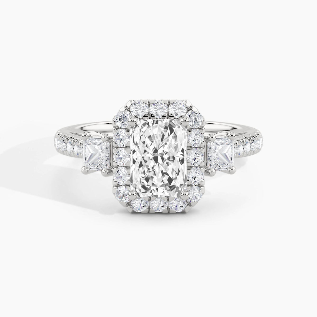 950 Platinum, Radiant, down view