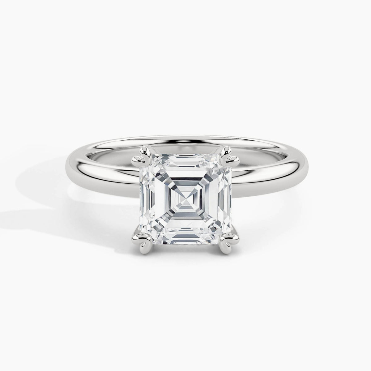 White Gold, Asscher, down view