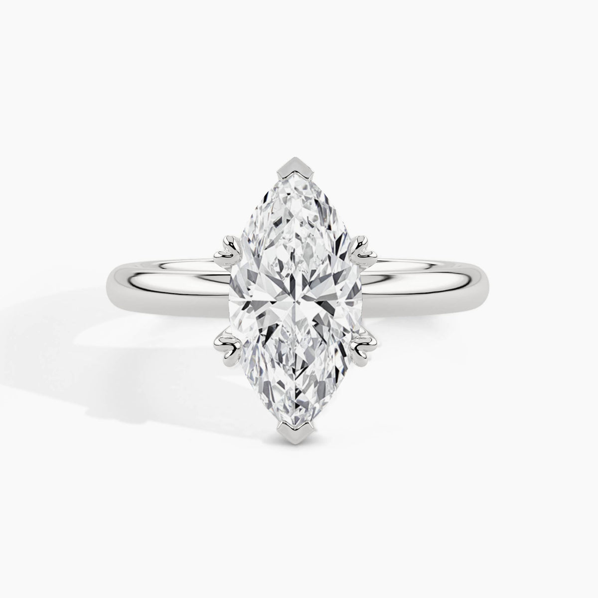 950 Platinum, Marquise, down view