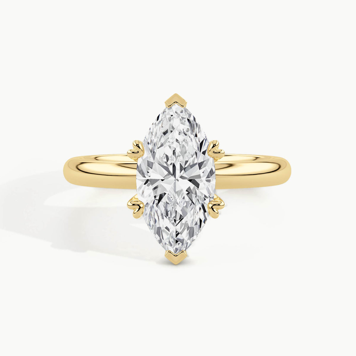 Yellow Gold, Marquise, down view