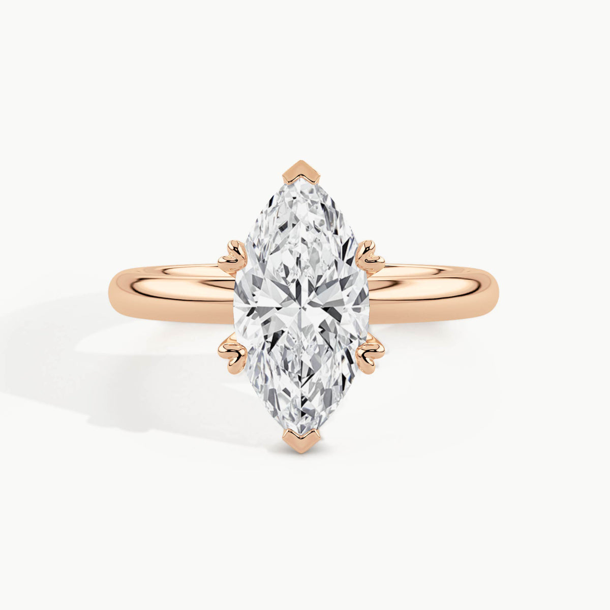Rose Gold, Marquise, down view