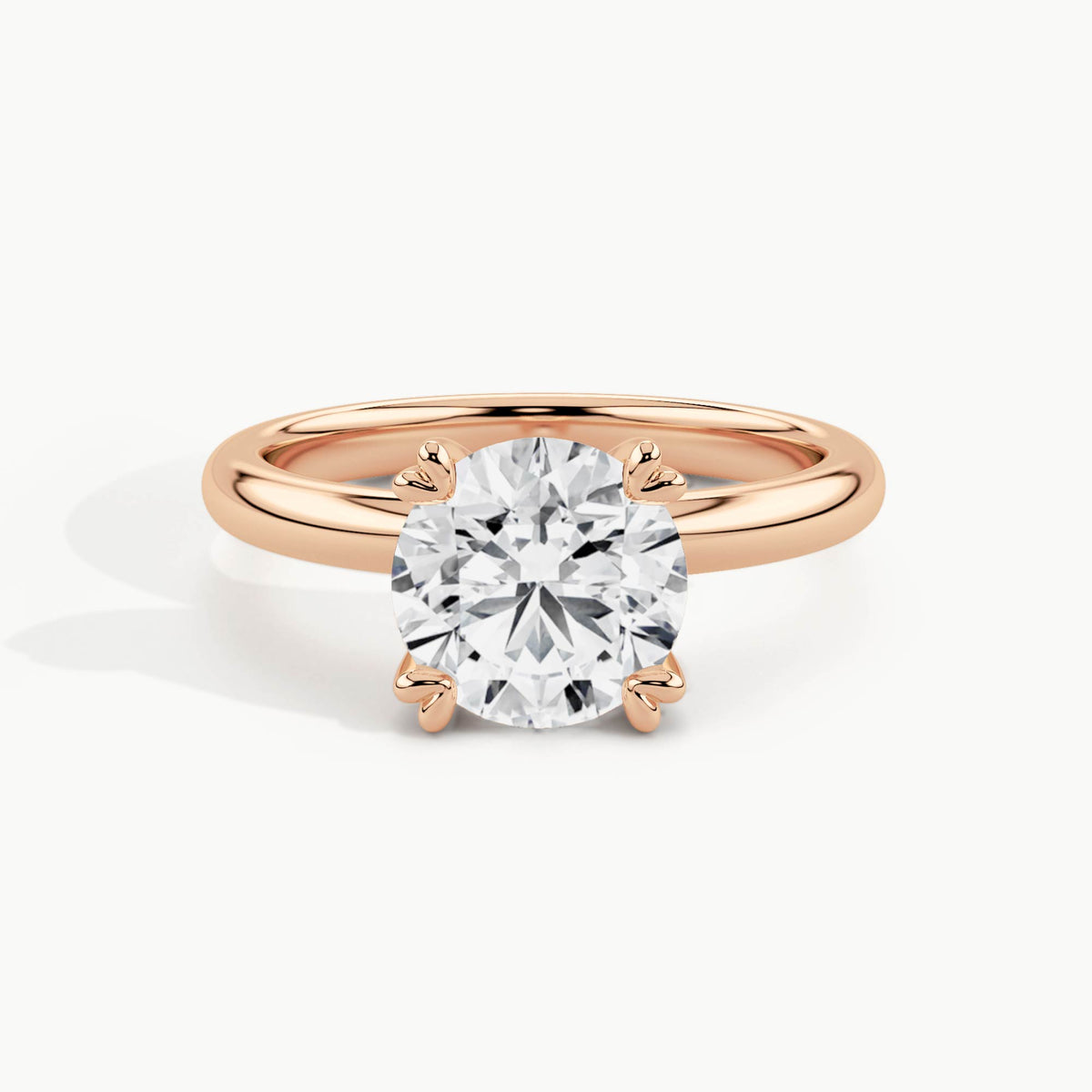 Rose Gold, Round, down view