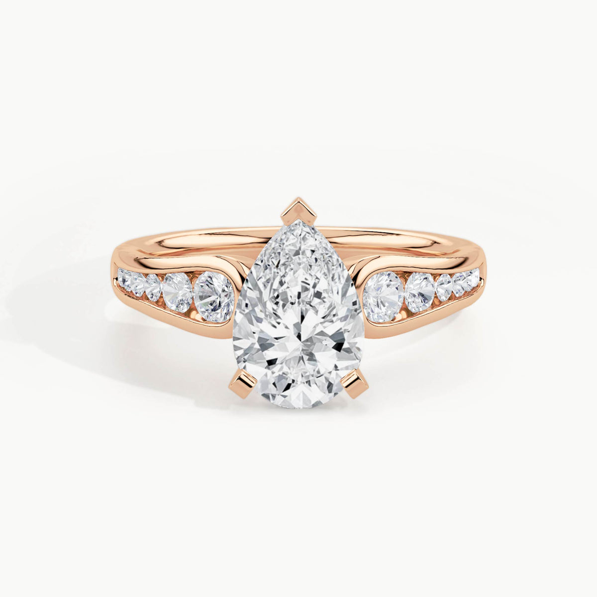 Rose Gold, Pear, down view