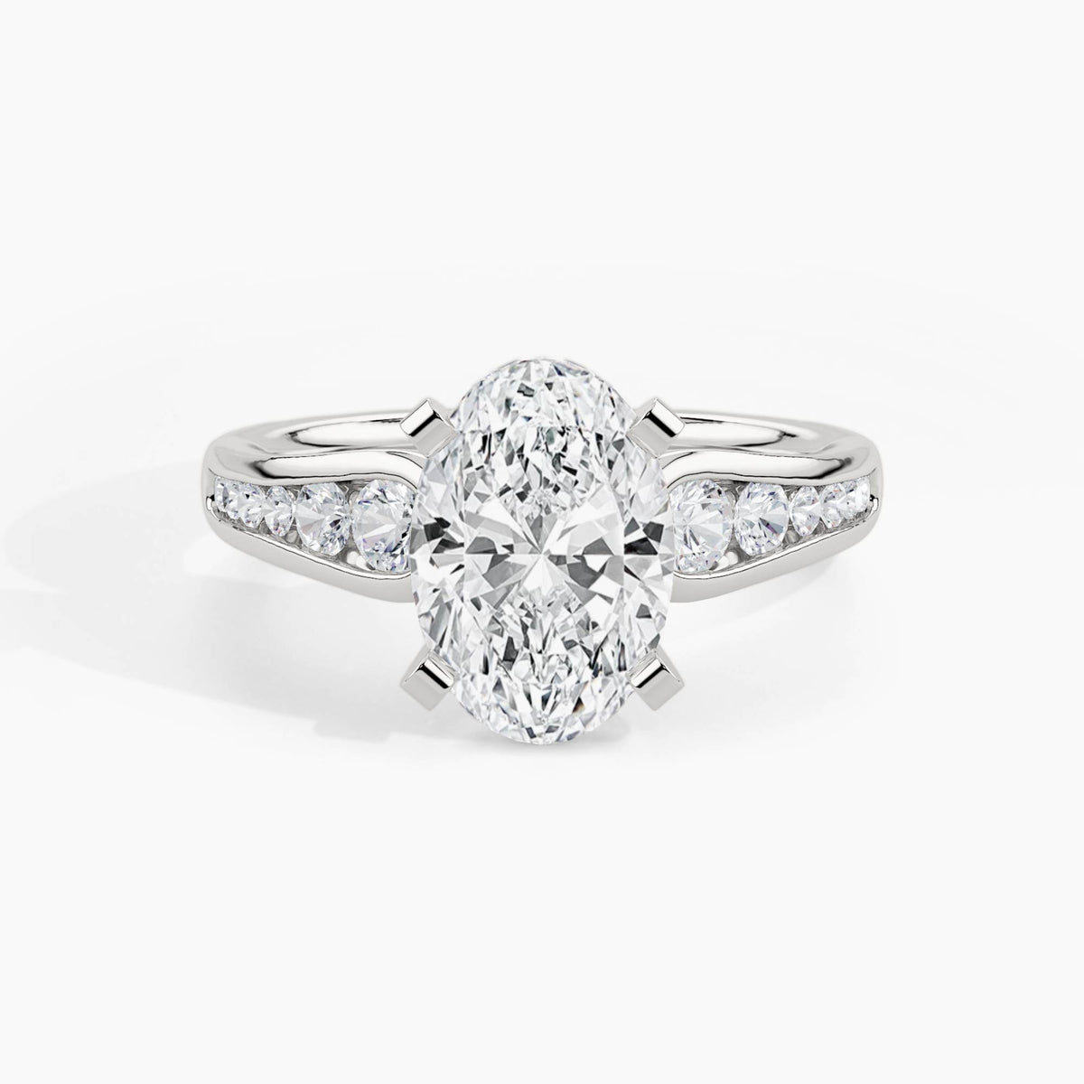 950 Platinum, Oval, down view