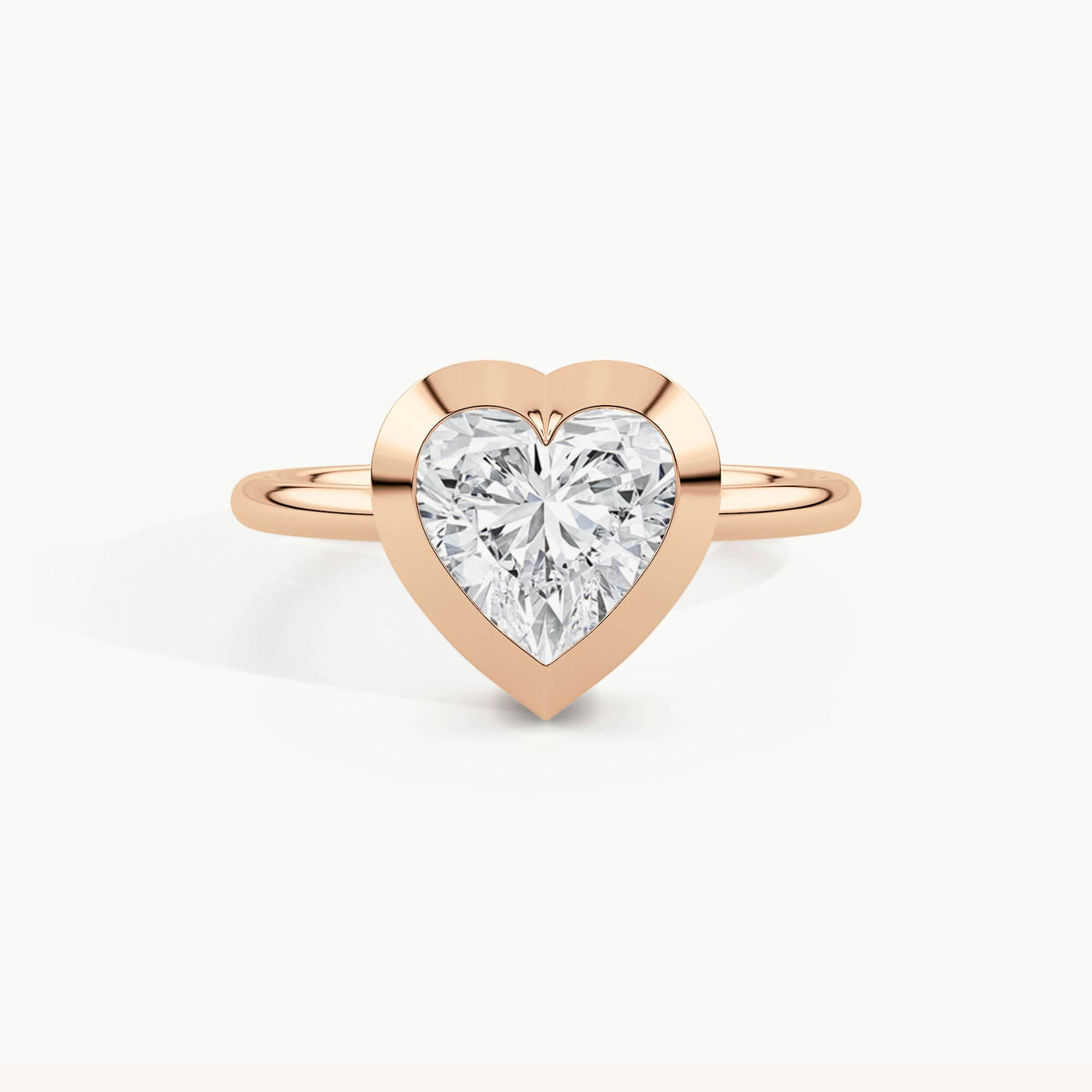 Rose Gold, Heart, down view