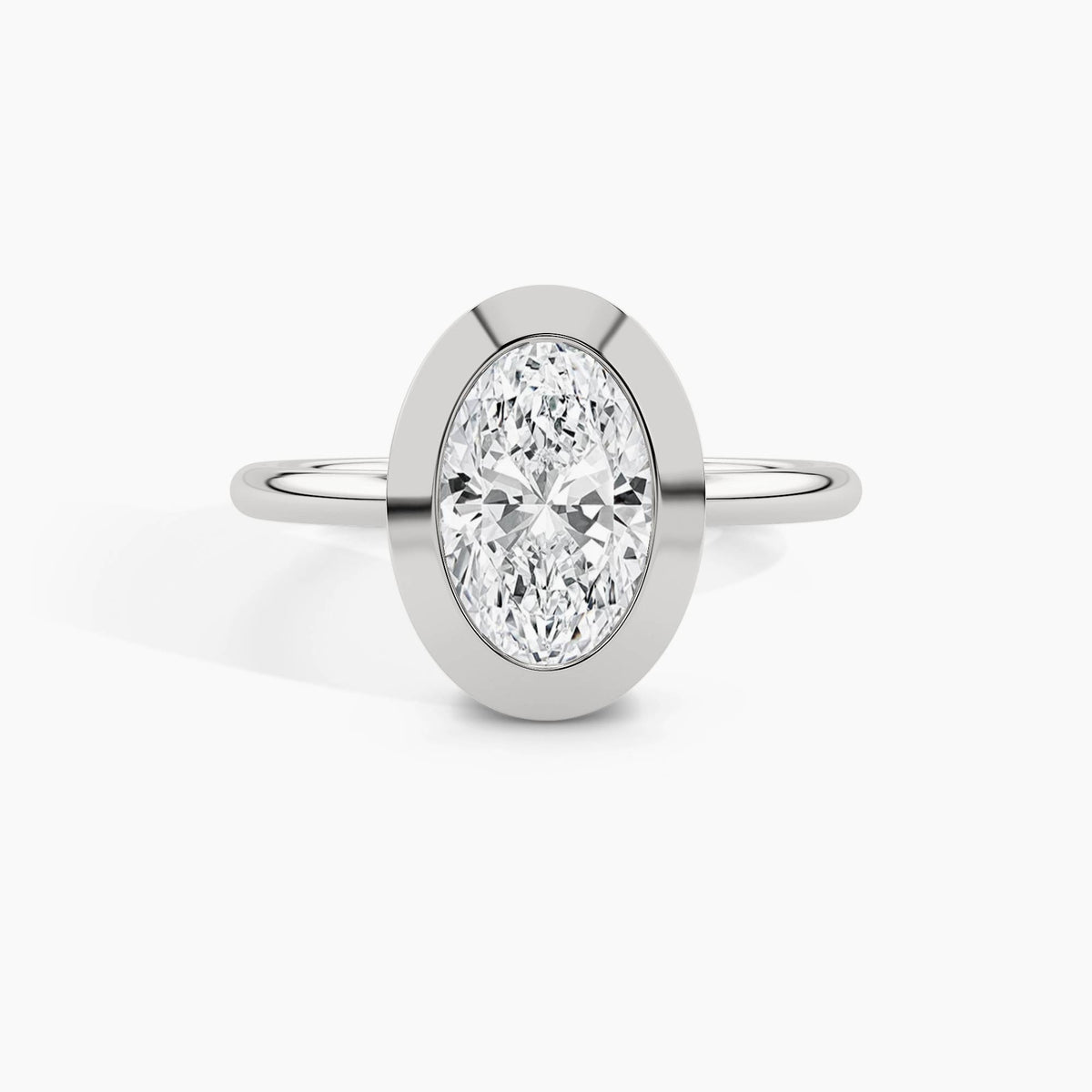 White Gold, Oval, down view