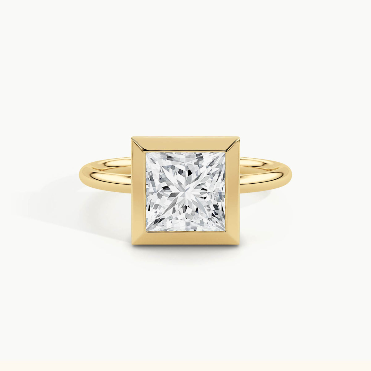 Yellow Gold, Princess, down view
