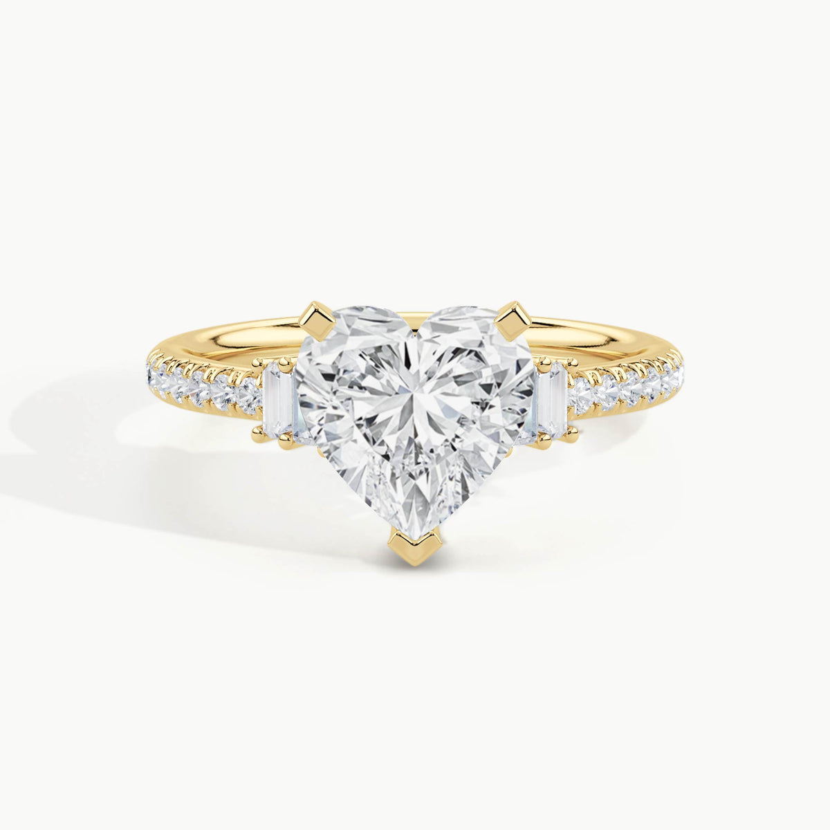 Yellow Gold, Heart, down view