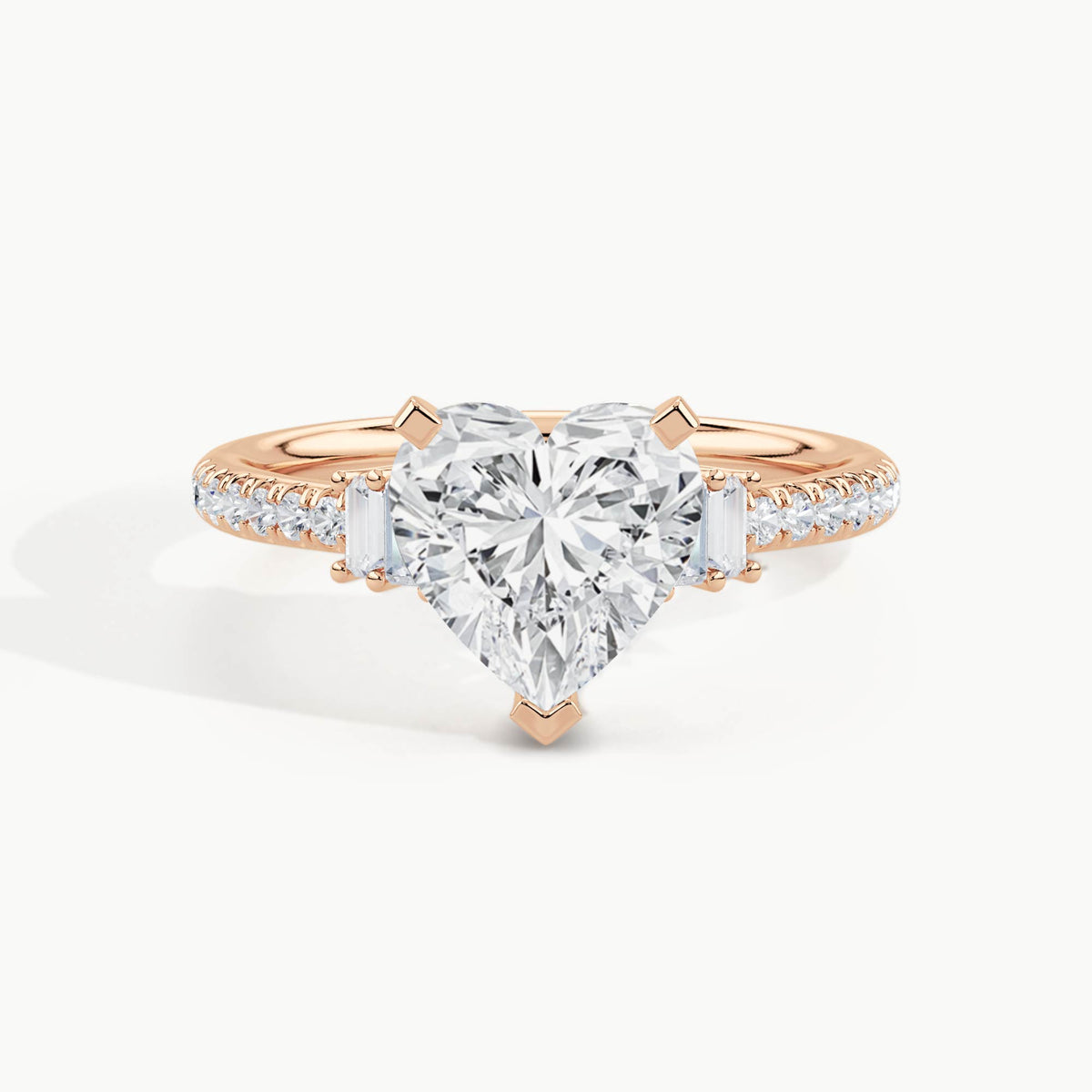 Rose Gold, Heart, down view