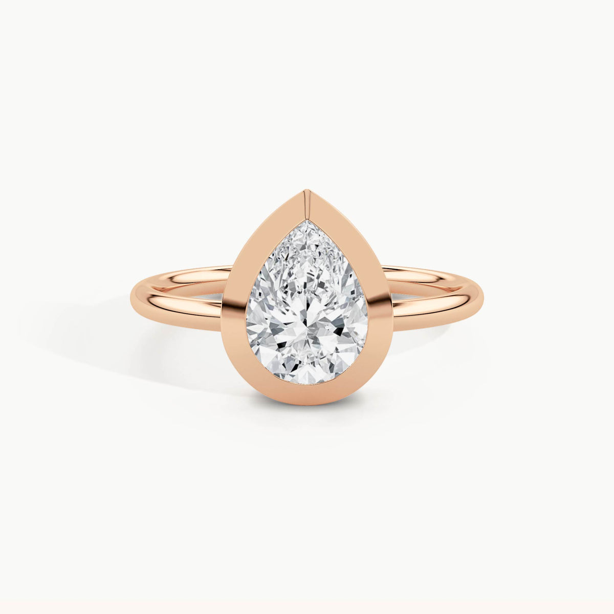 Rose Gold, Pear, down view