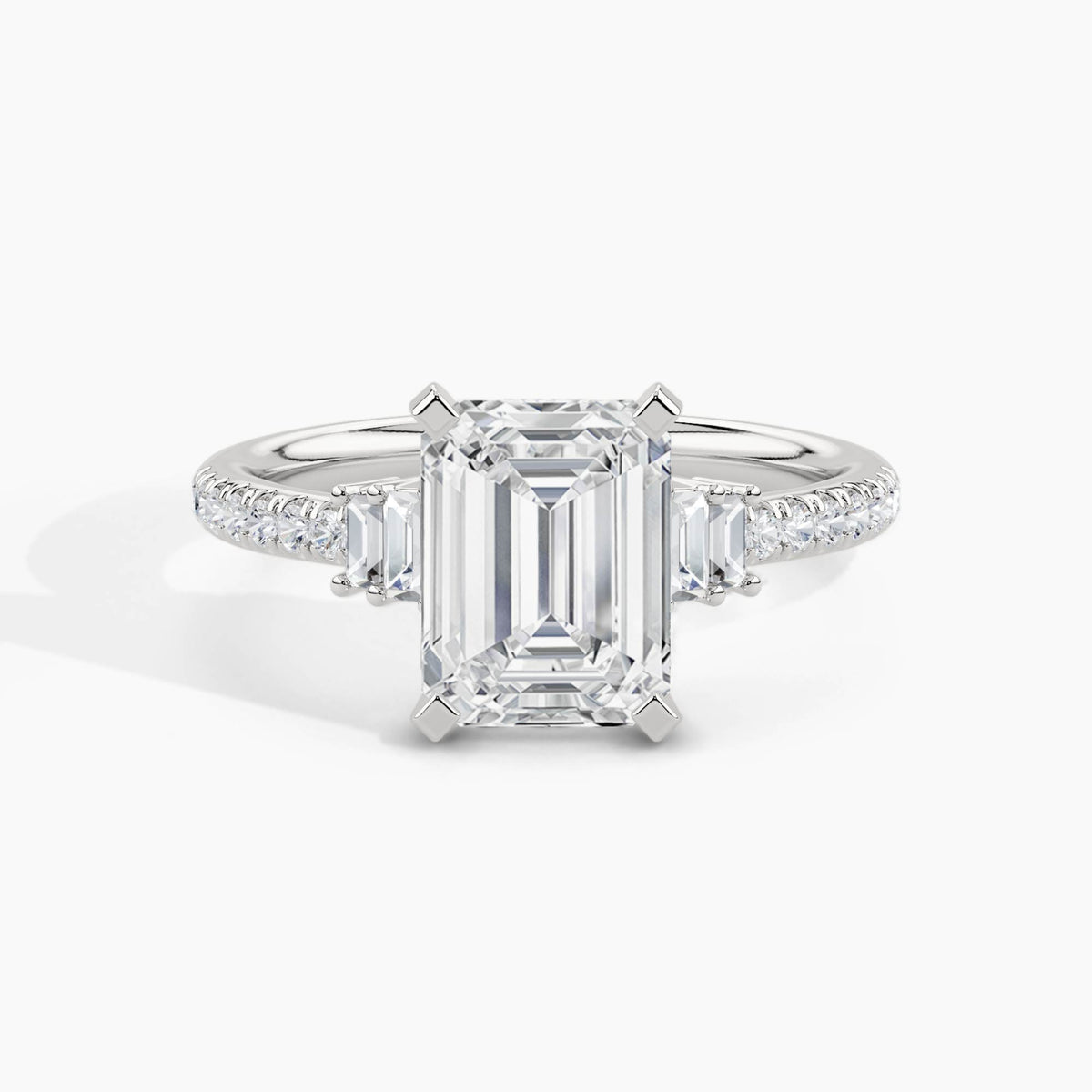 White Gold, Emerald, down view