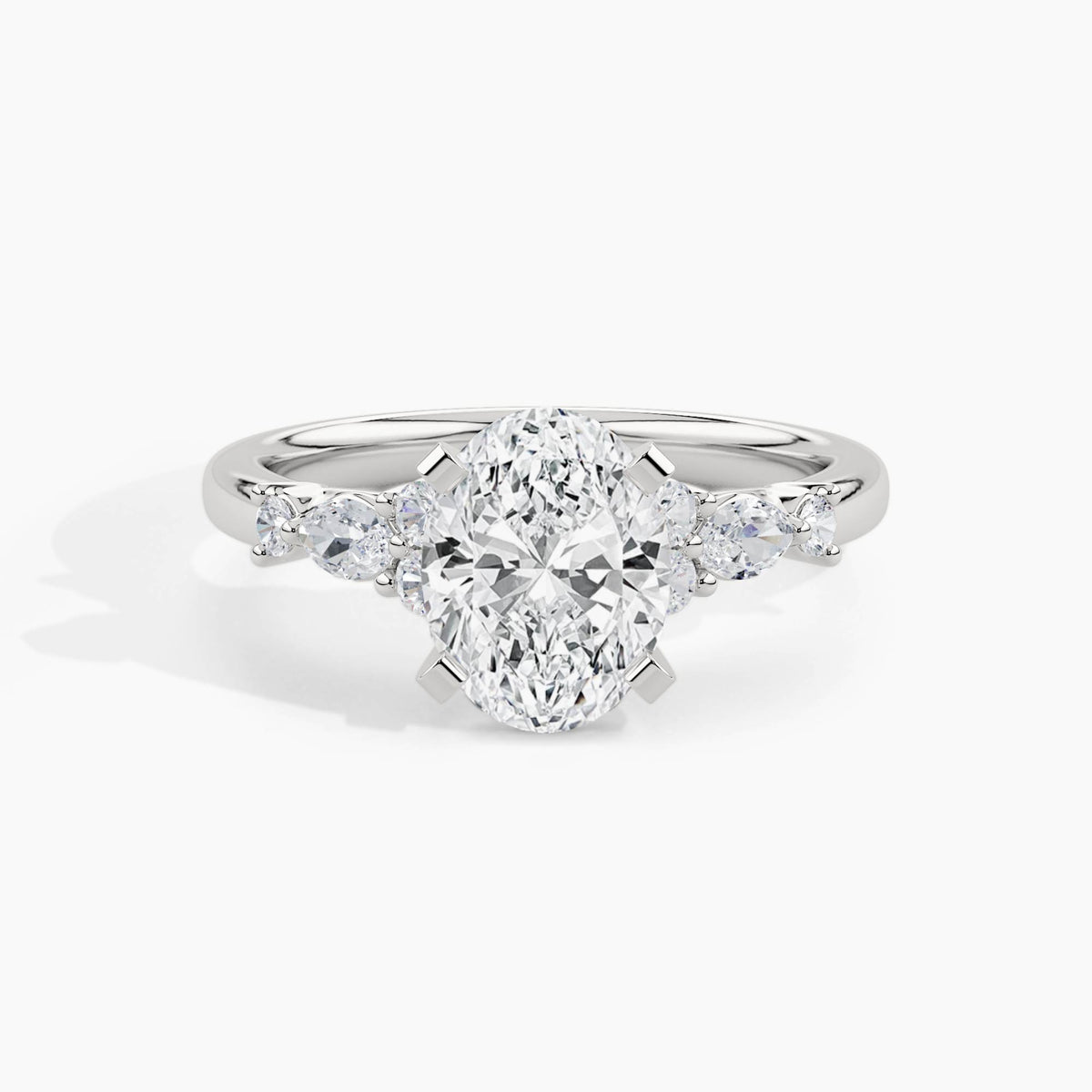 White Gold, Oval, down view
