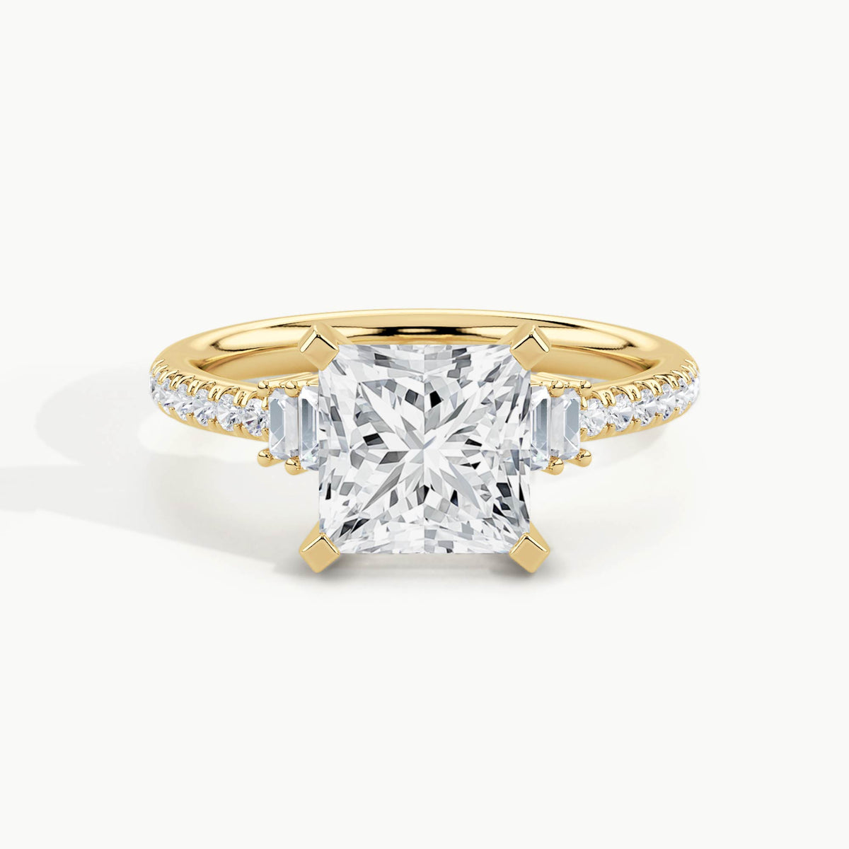 Yellow Gold, Princess, down view
