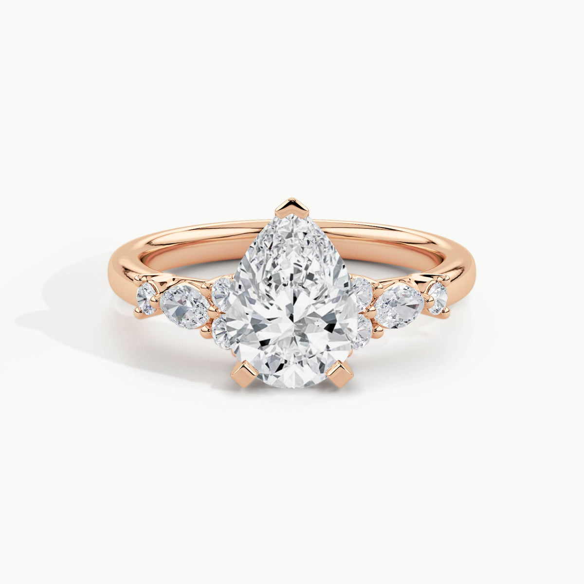 Rose Gold, Pear, down view