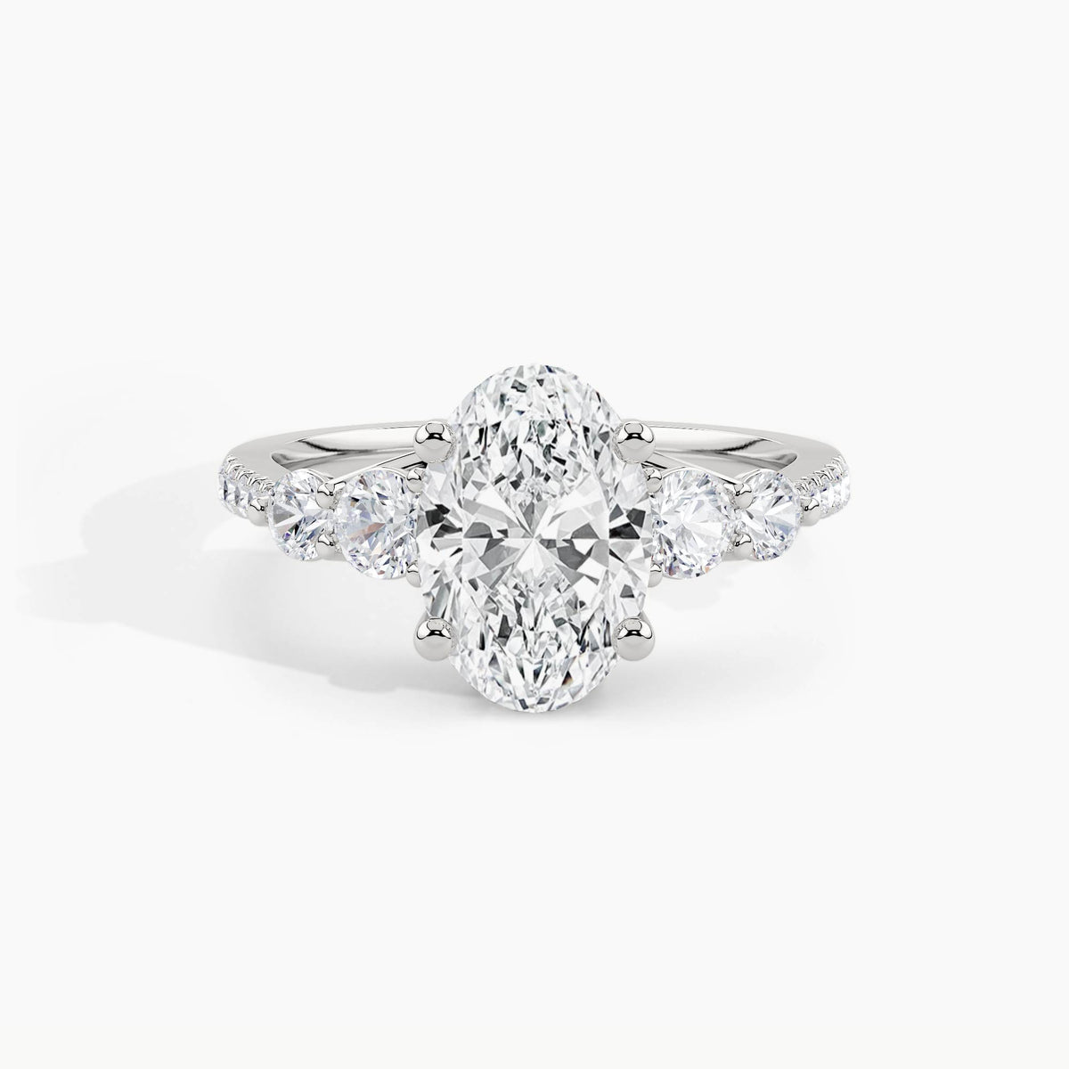 White Gold, Oval, down view