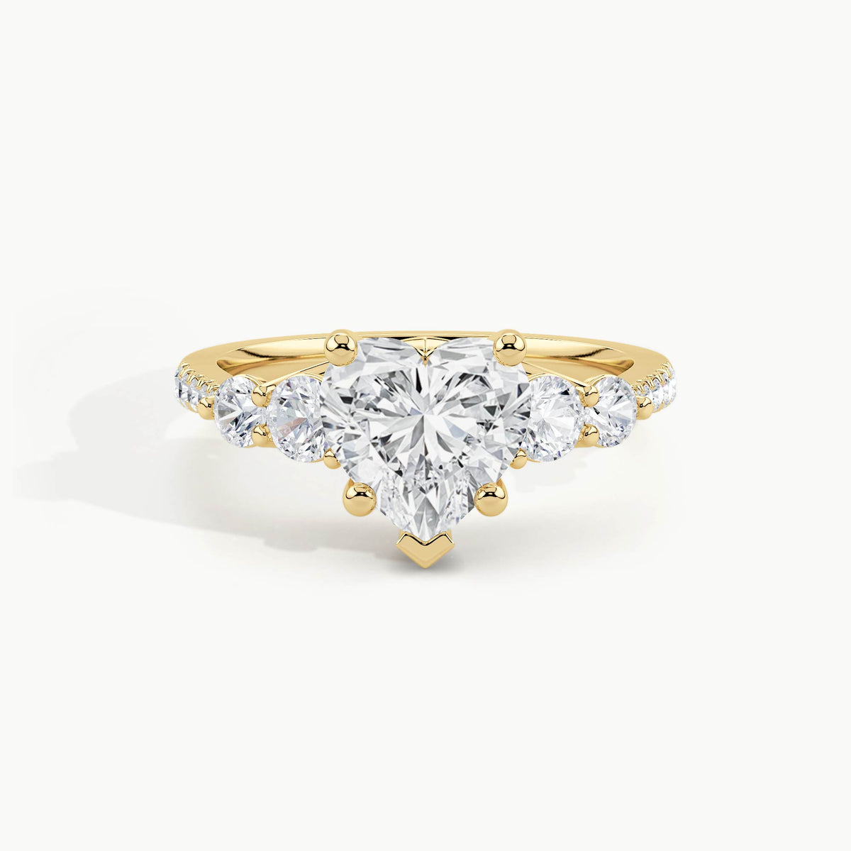 Yellow Gold, Heart, down view