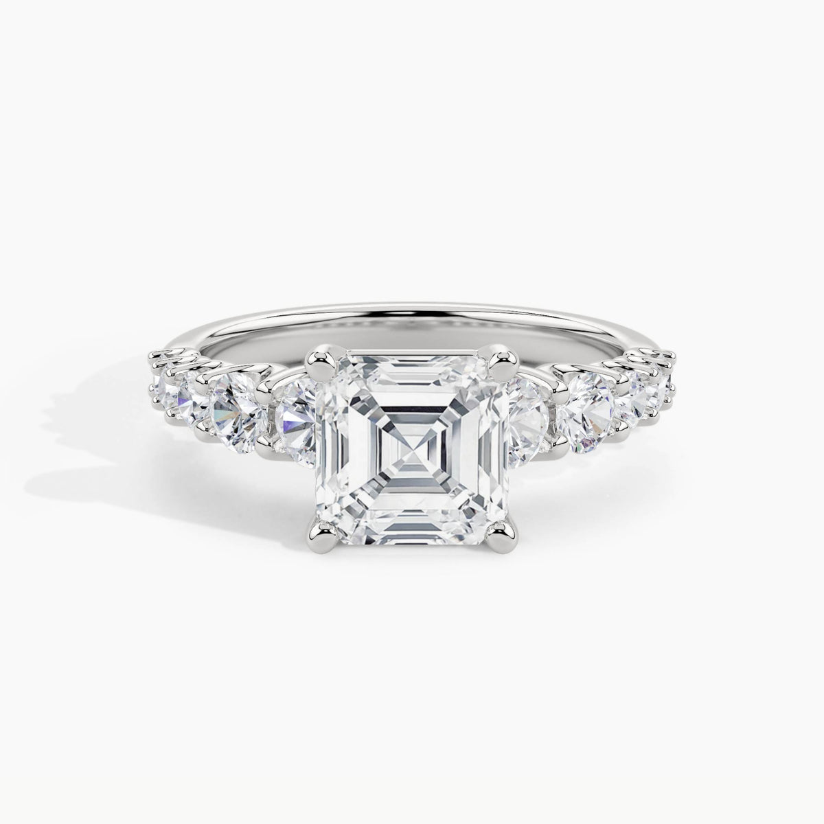 White Gold, Asscher, down view