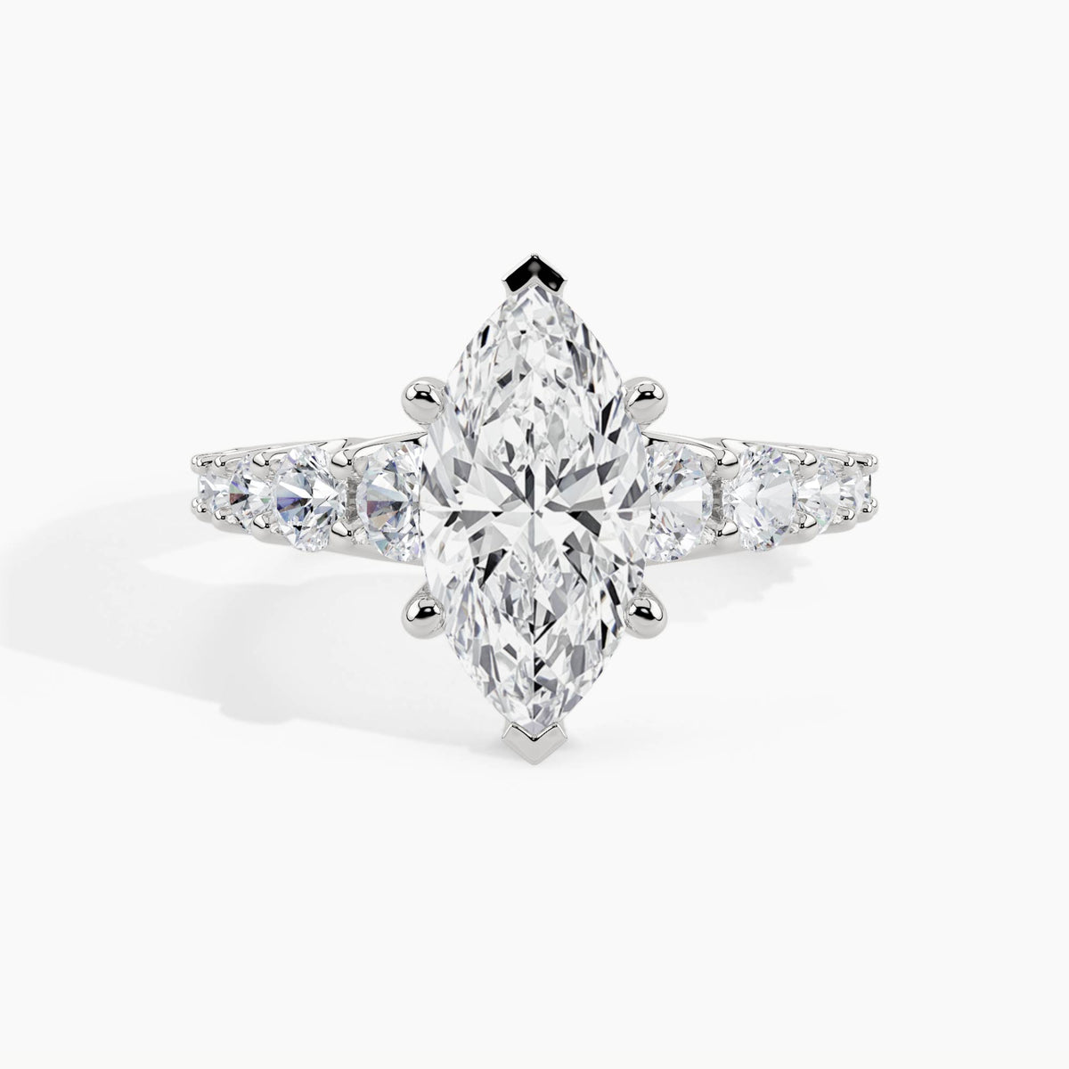 950 Platinum, Marquise, down view