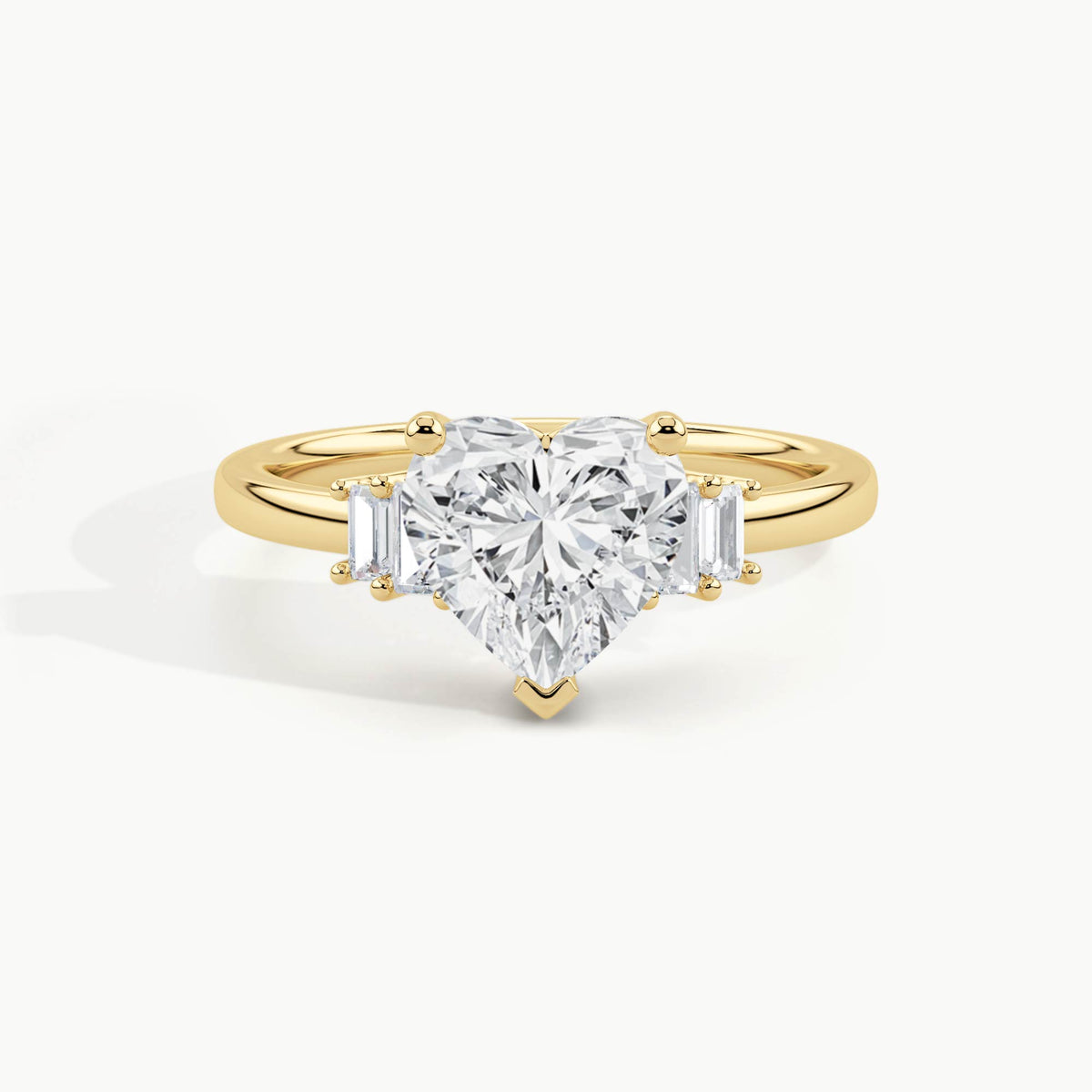 Yellow Gold, Heart, down view