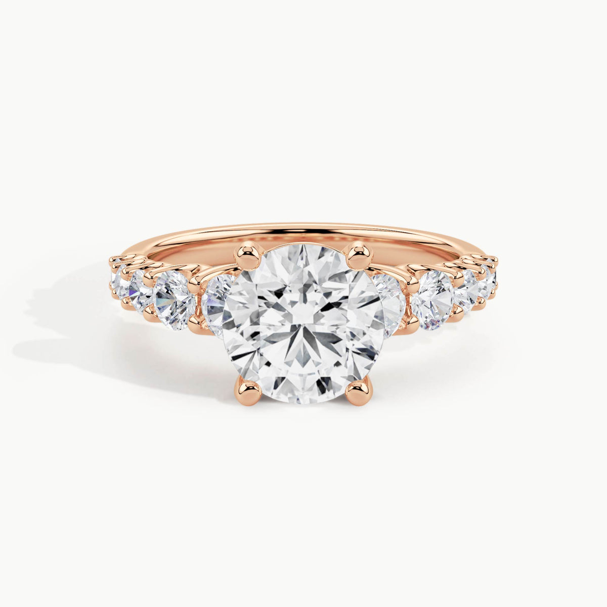 Rose Gold, Round, down view