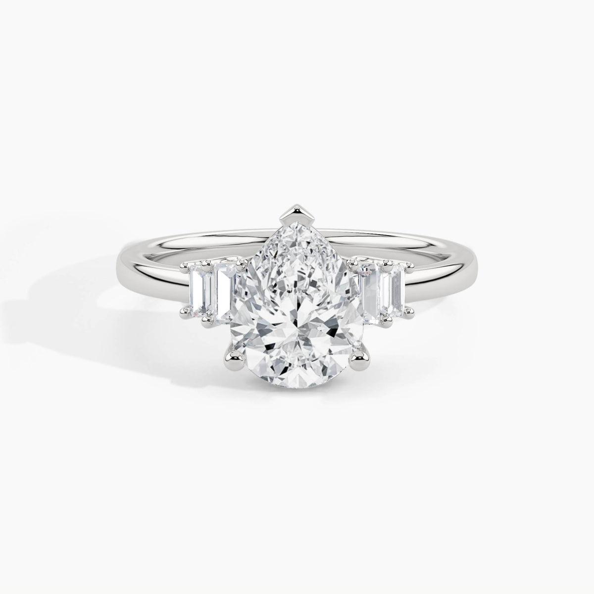 950 Platinum, Pear, down view