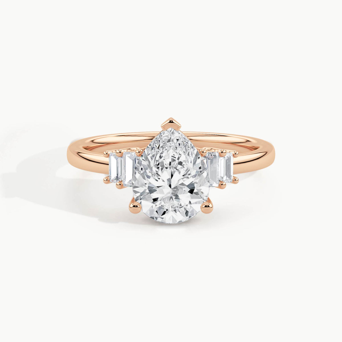 Rose Gold, Pear, down view