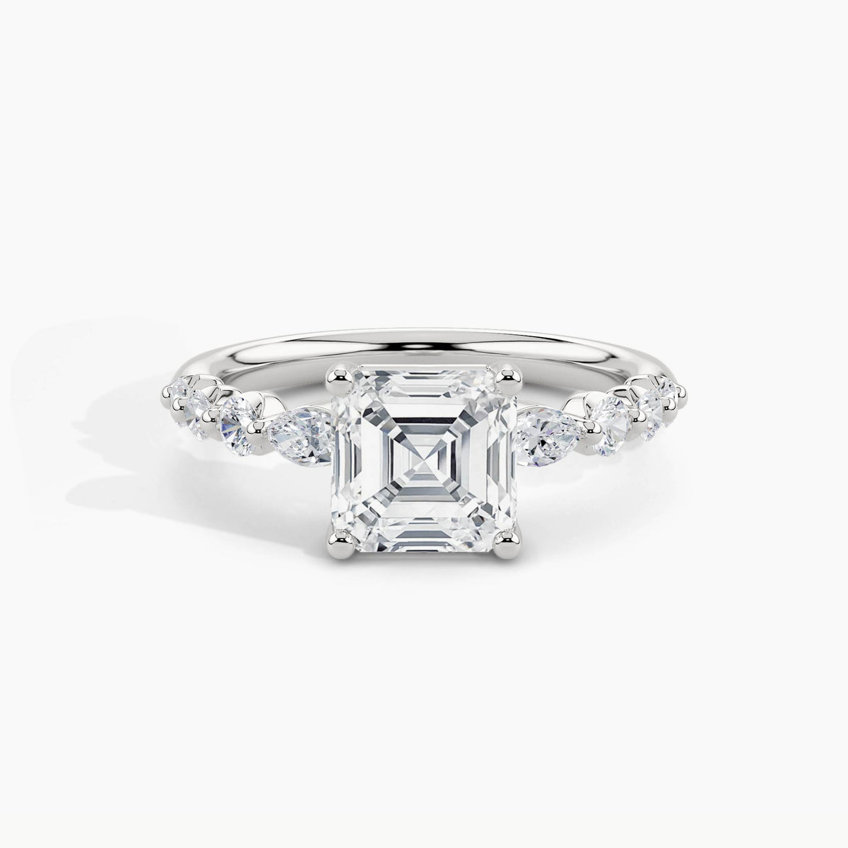White Gold, Asscher, down view