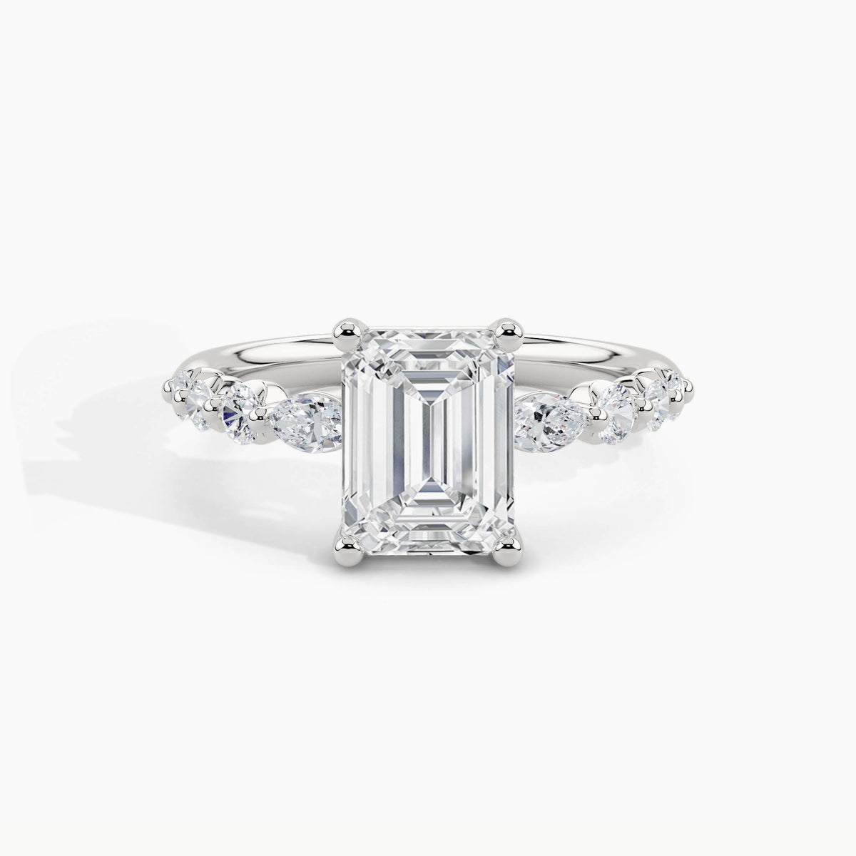 White Gold, Emerald, down view