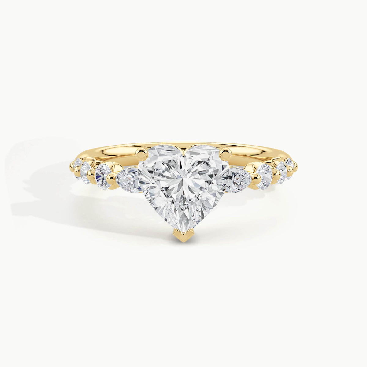 Yellow Gold, Heart, down view