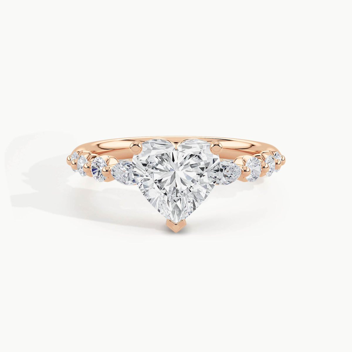 Rose Gold, Heart, down view