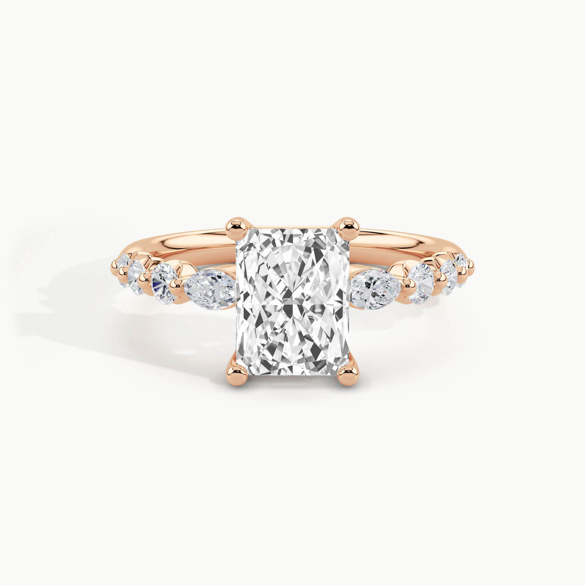 Rose Gold, Radiant, down view