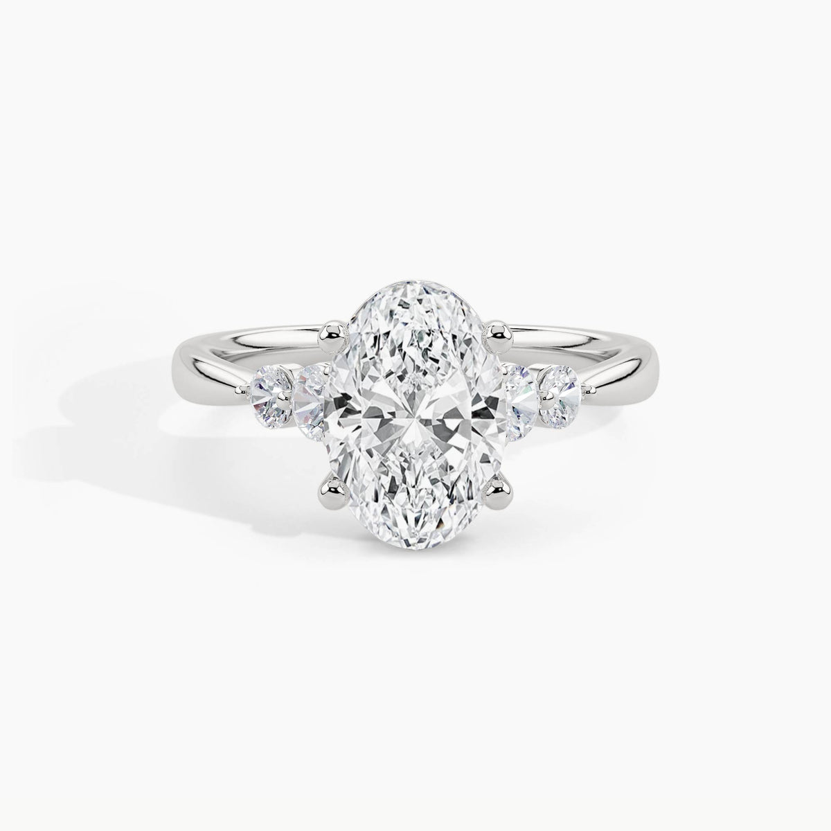 950 Platinum, Oval, down view