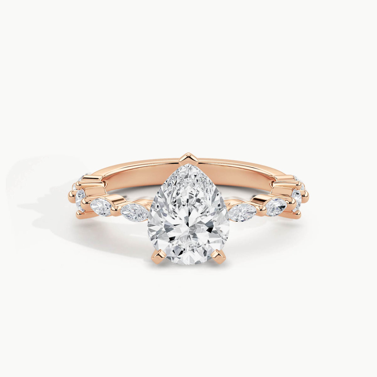 Rose Gold, Pear, down view