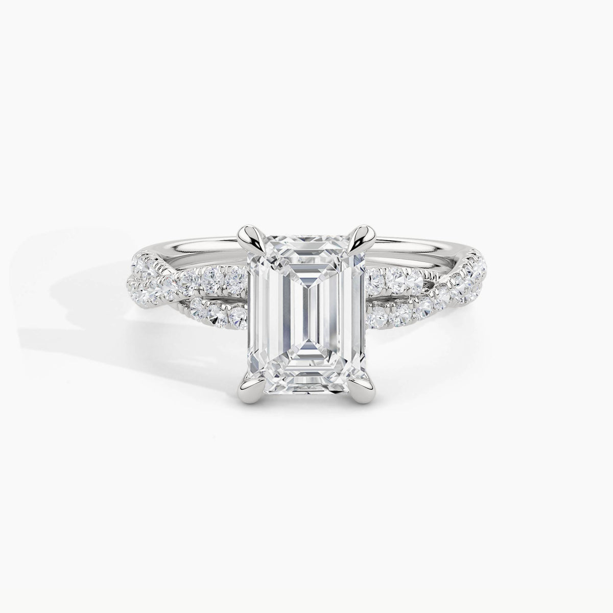 White Gold, Emerald, down view