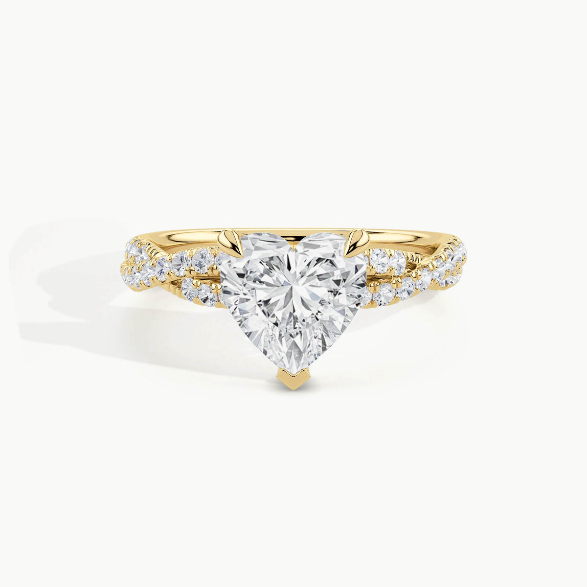Yellow Gold, Heart, down view