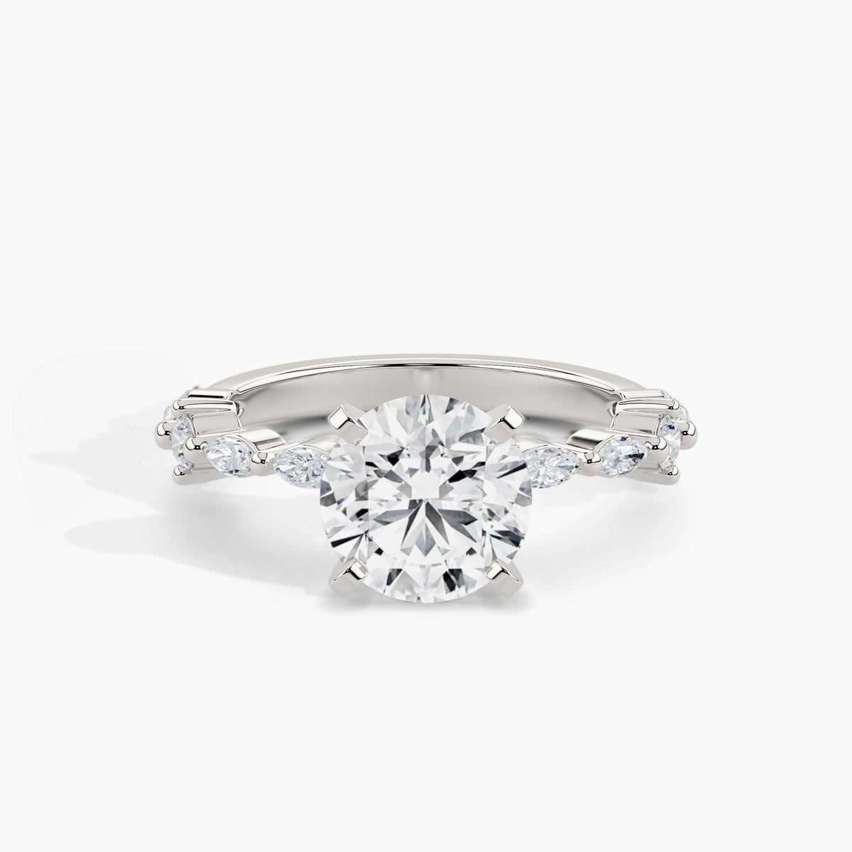 White Gold, Round, down view