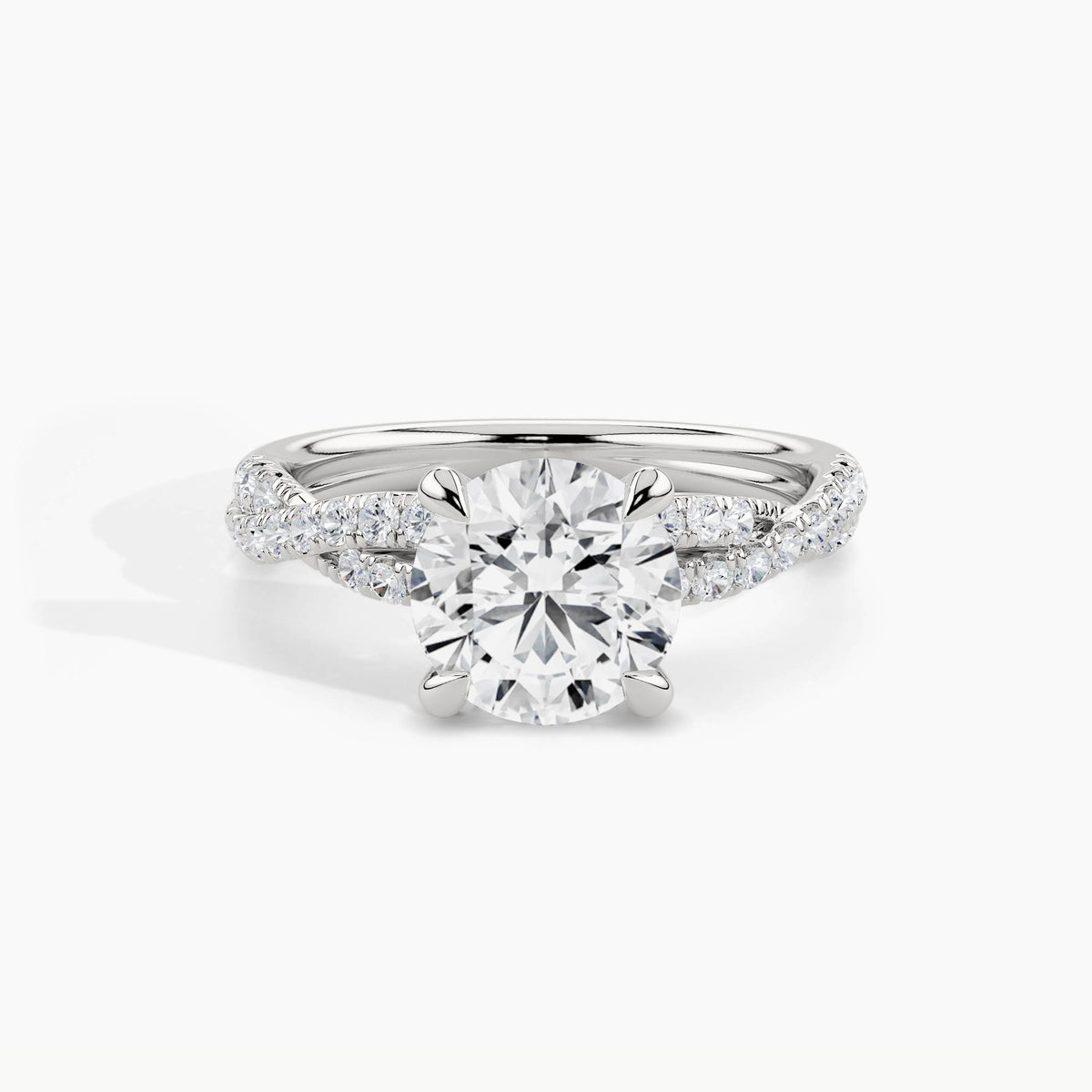 White Gold, Round, down view