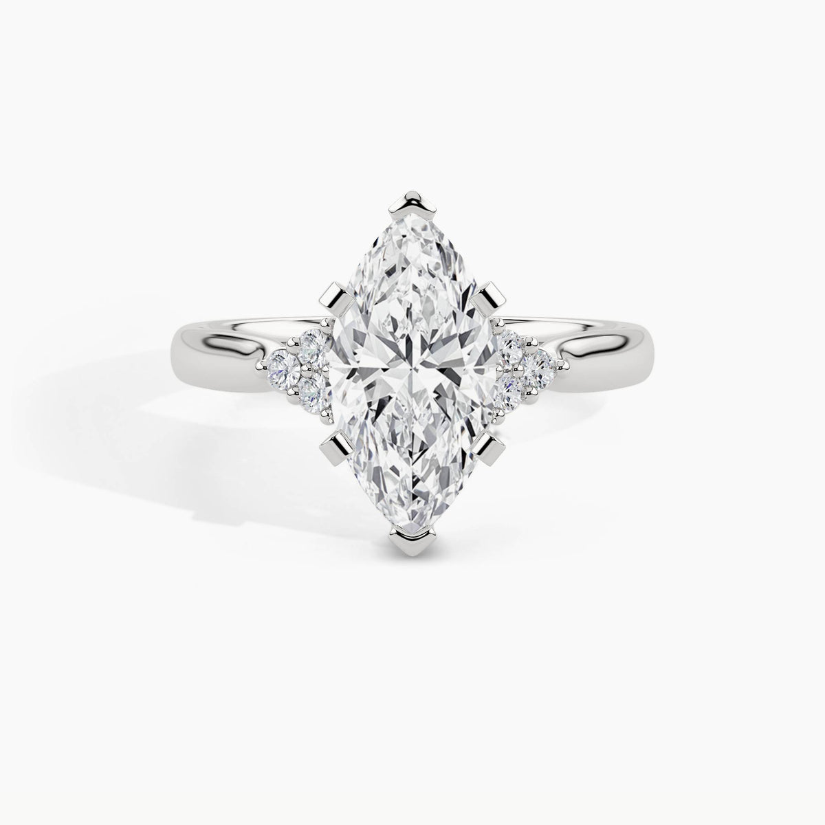 950 Platinum, Marquise, down view