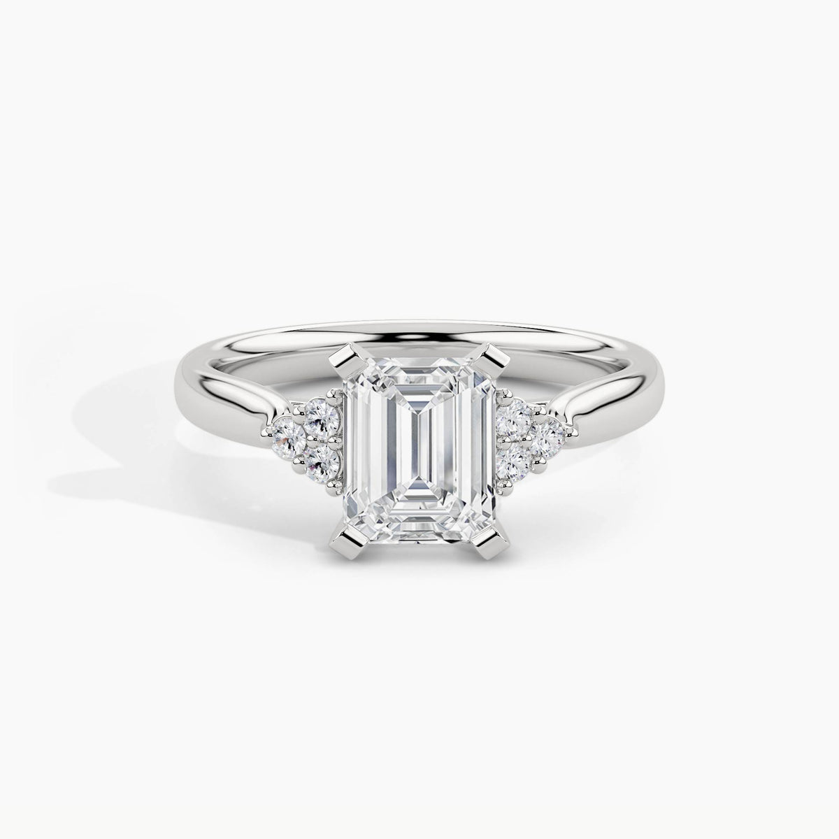 950 Platinum, Emerald, down view
