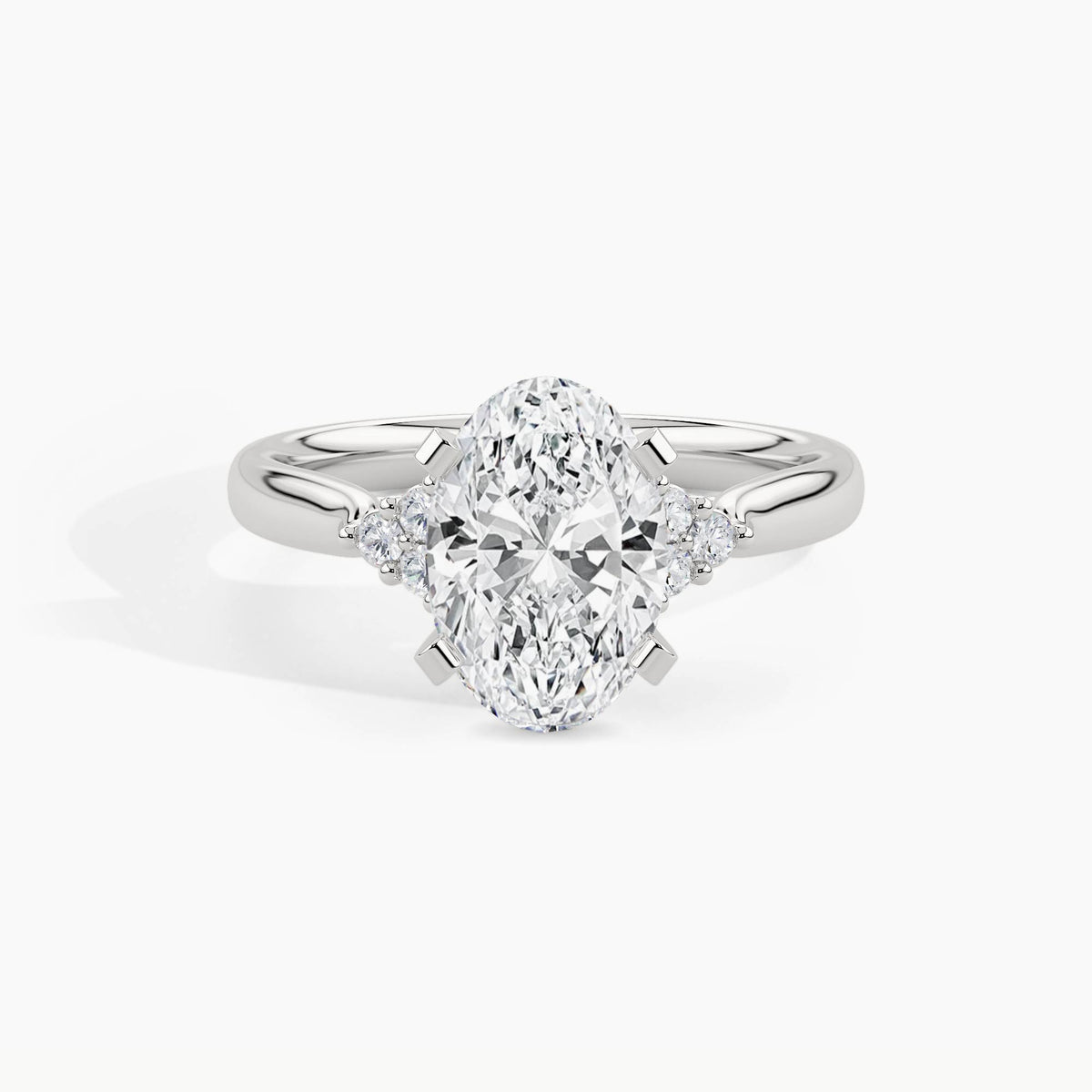 White Gold, Oval, down view