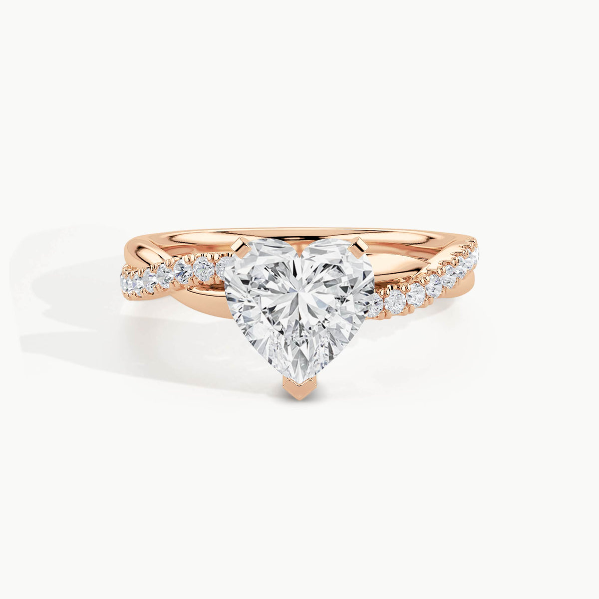 Rose Gold, Heart, down view