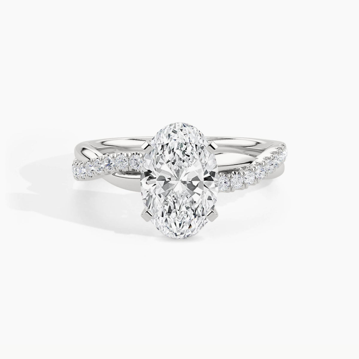White Gold, Oval, down view