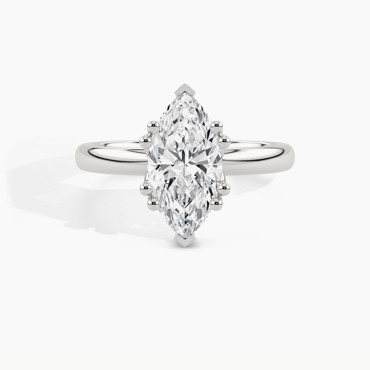 White Gold, Marquise, down view