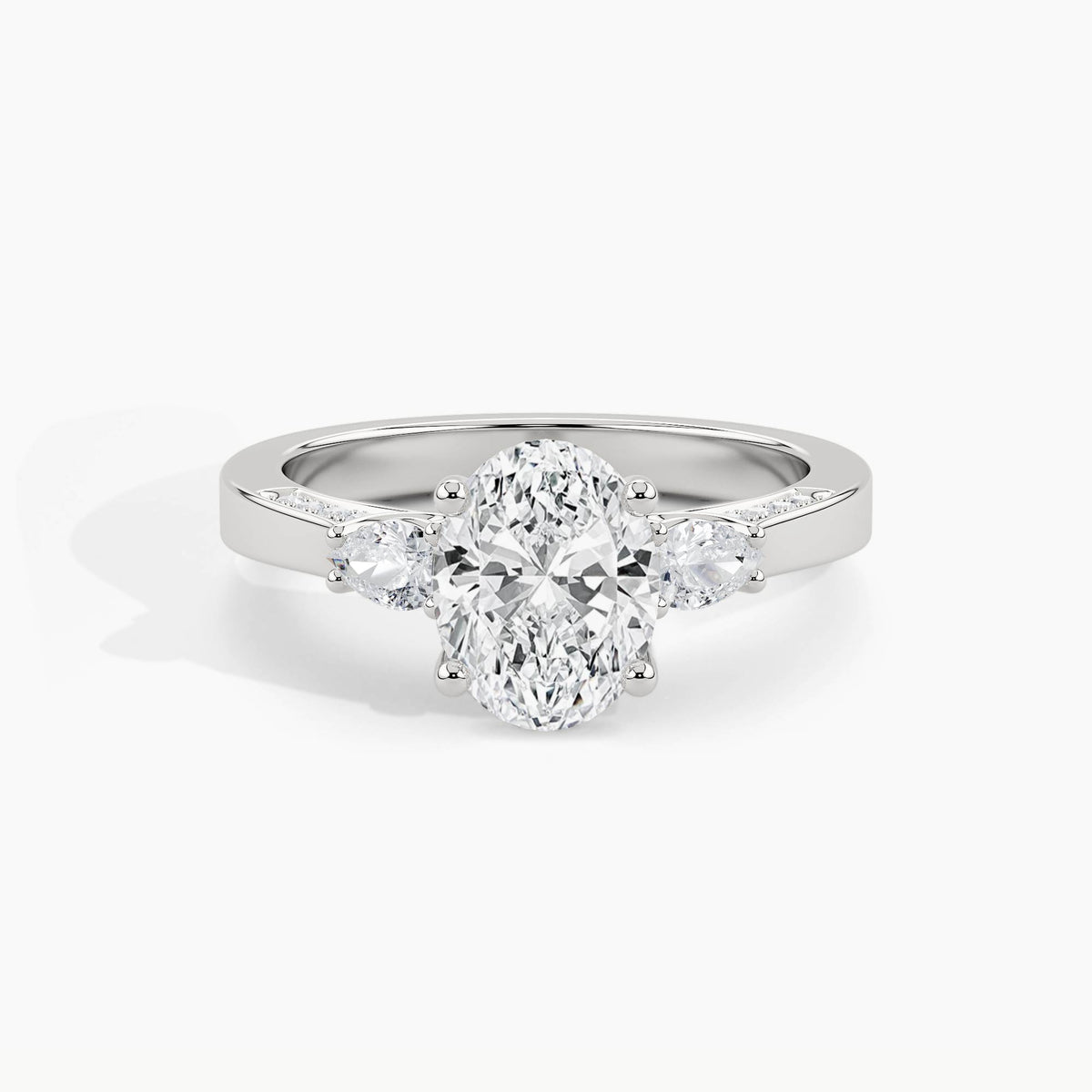White Gold, Oval, down view