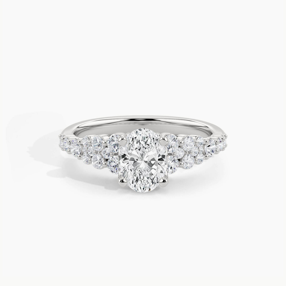 White Gold, Oval, down view