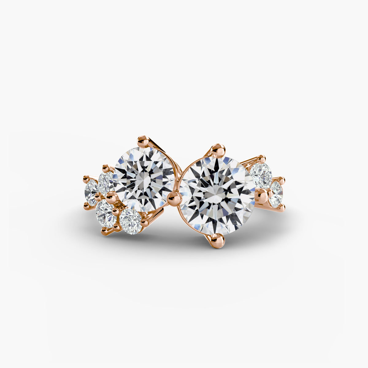 Rose Gold, Round, down view