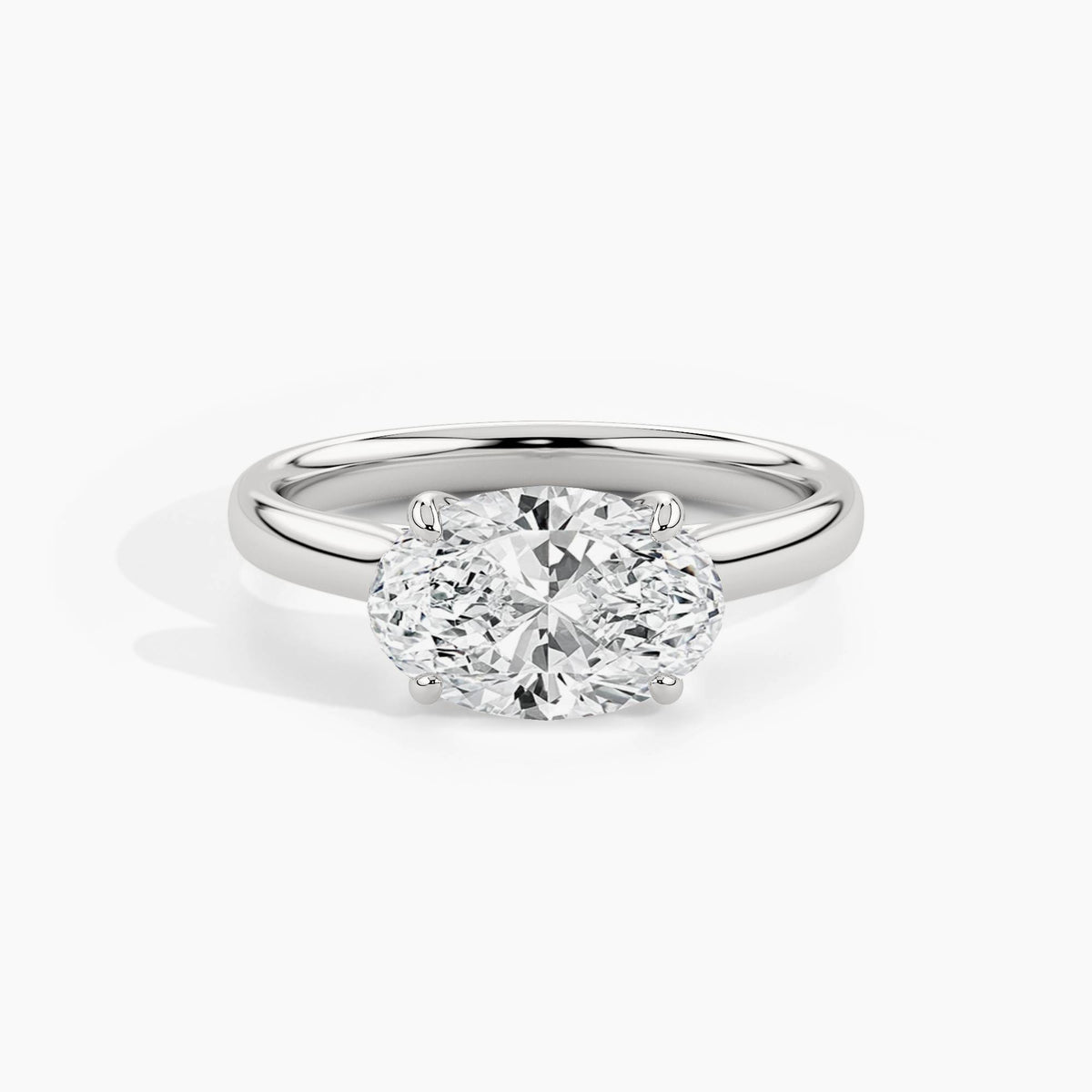 950 Platinum, Oval, down view