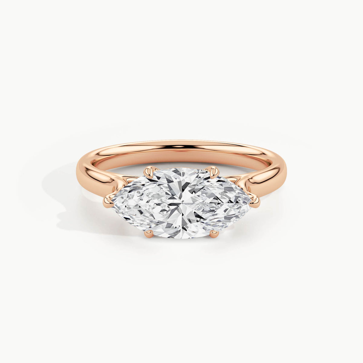 Rose Gold, Marquise, down view