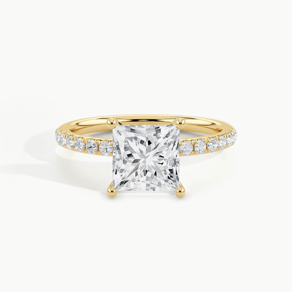 Yellow Gold, Princess, down view